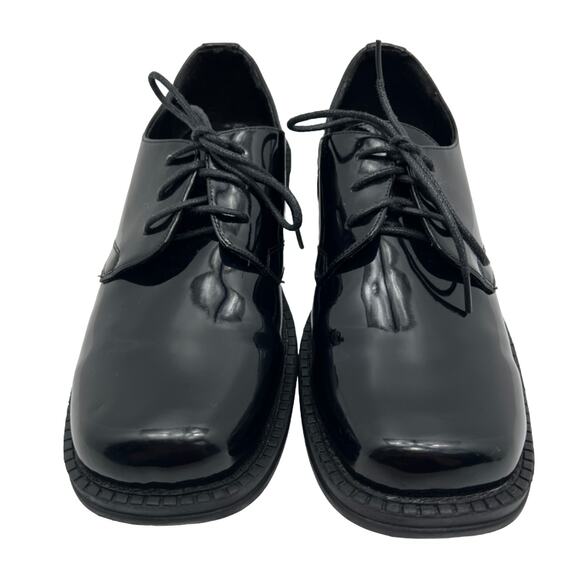 Dr Tuxedo Brent Black Upper Square Toe Derby Mens 7M Dress Shoes - Picture 1 of 8